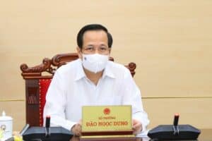 Bộ trưởng Đào Ngọc Dung phát biểu tại buổi làm việc với Ban Kinh tế Trung ương. Ảnh: Trọng Giáp
