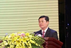 Bộ trưởng Đào Ngọc Dung phát biểu tại Lễ tuyên dương. (Ảnh: Anh Tuấn)