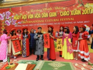 Trường THCS Thăng Long- Ba Đình- Hà Nội: Tưng bừng Lễ hội văn hoá dân gian- chào xuân 2017